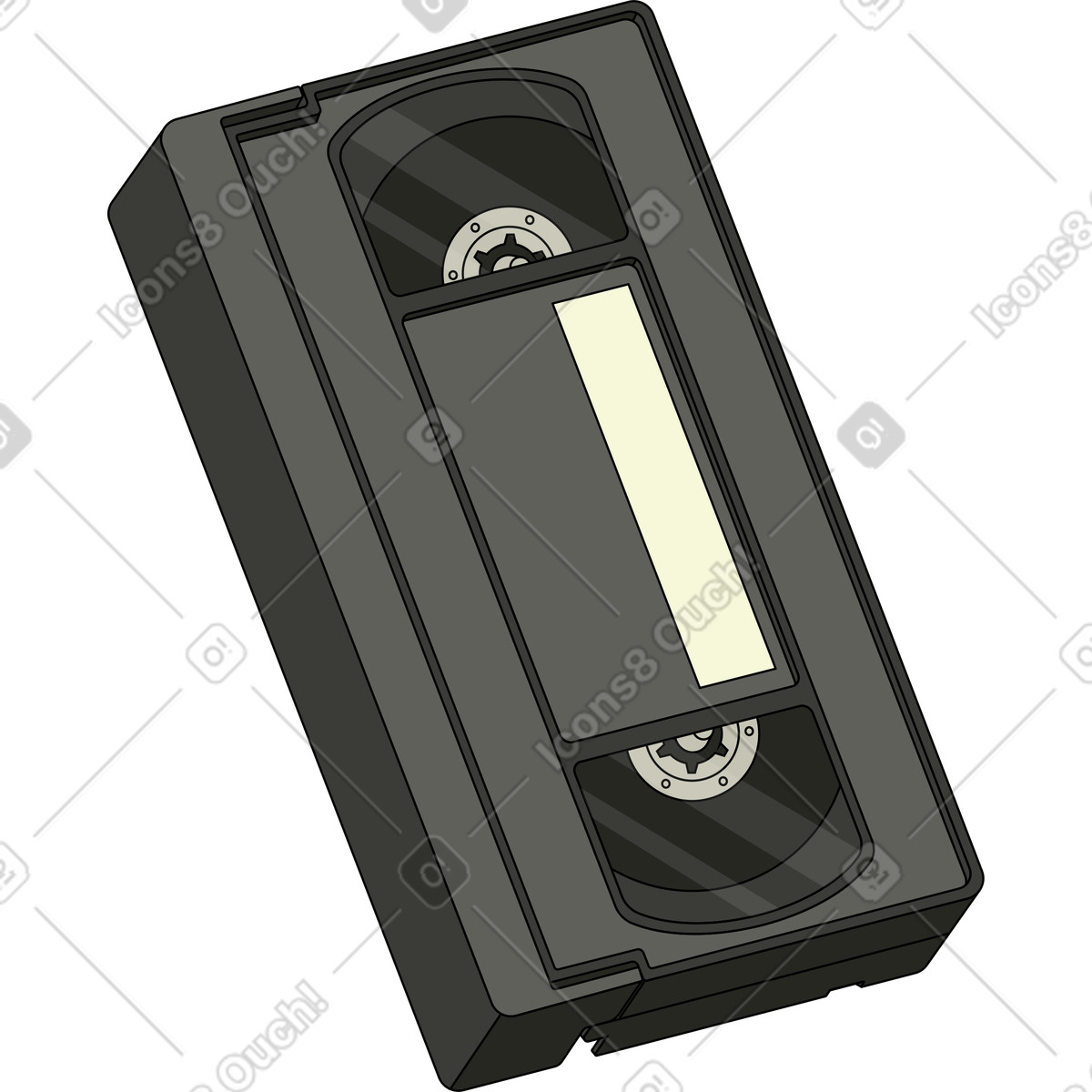 Vhs tape 90s illustration in Retro style download in PNG, SVG