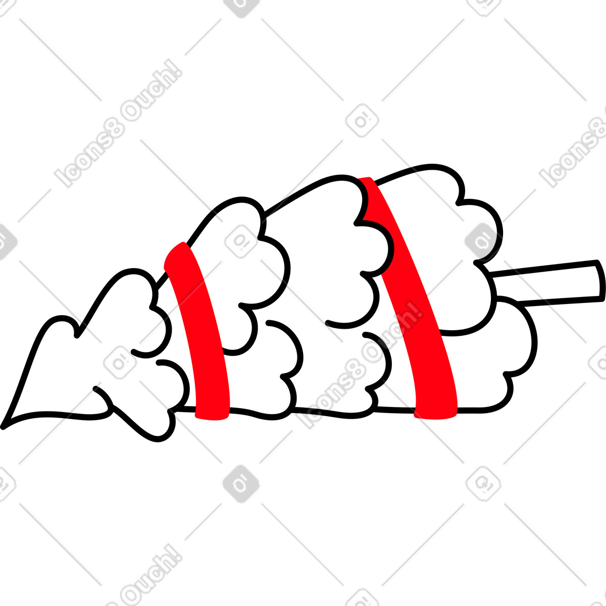 Ilustração de Árvore natal branca embalada em no estilo Transistor para baixar em PNG, SVG