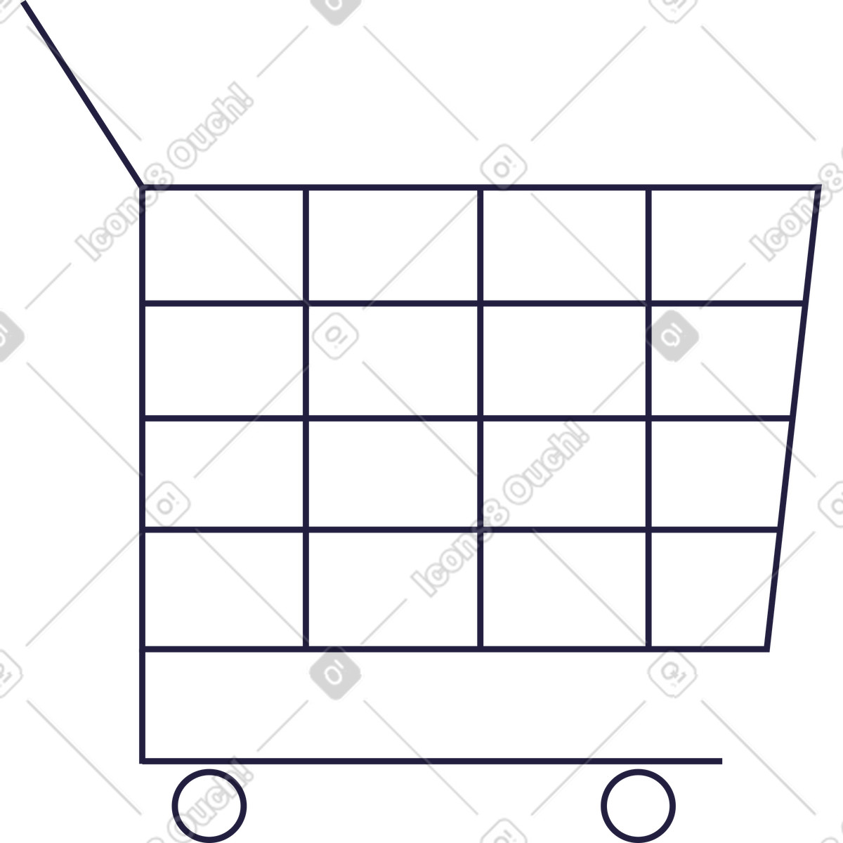 Illustration Chariot dans le style Mellow à télécharger aux formats PNG, SVG
