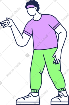 Homme levant la main PNG, SVG