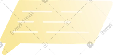 Yellow bubble PNG, SVG