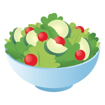 A vibrant bowl filled with fresh greens sits on a wooden table. The salad is layered with red cherry tomatoes, sliced cucumbers, and creamy avocado slices, creating a harmonious mix of colors and textures. The greens are a mix of crisp lettuce and spinach, while the cherry tomatoes add bright red spots throughout the bowl. The cucumber slices are arranged in a circular pattern, complementing the smooth avocado. The entire presentation is inviting and appealing, emphasizing the freshness of the ingredients.