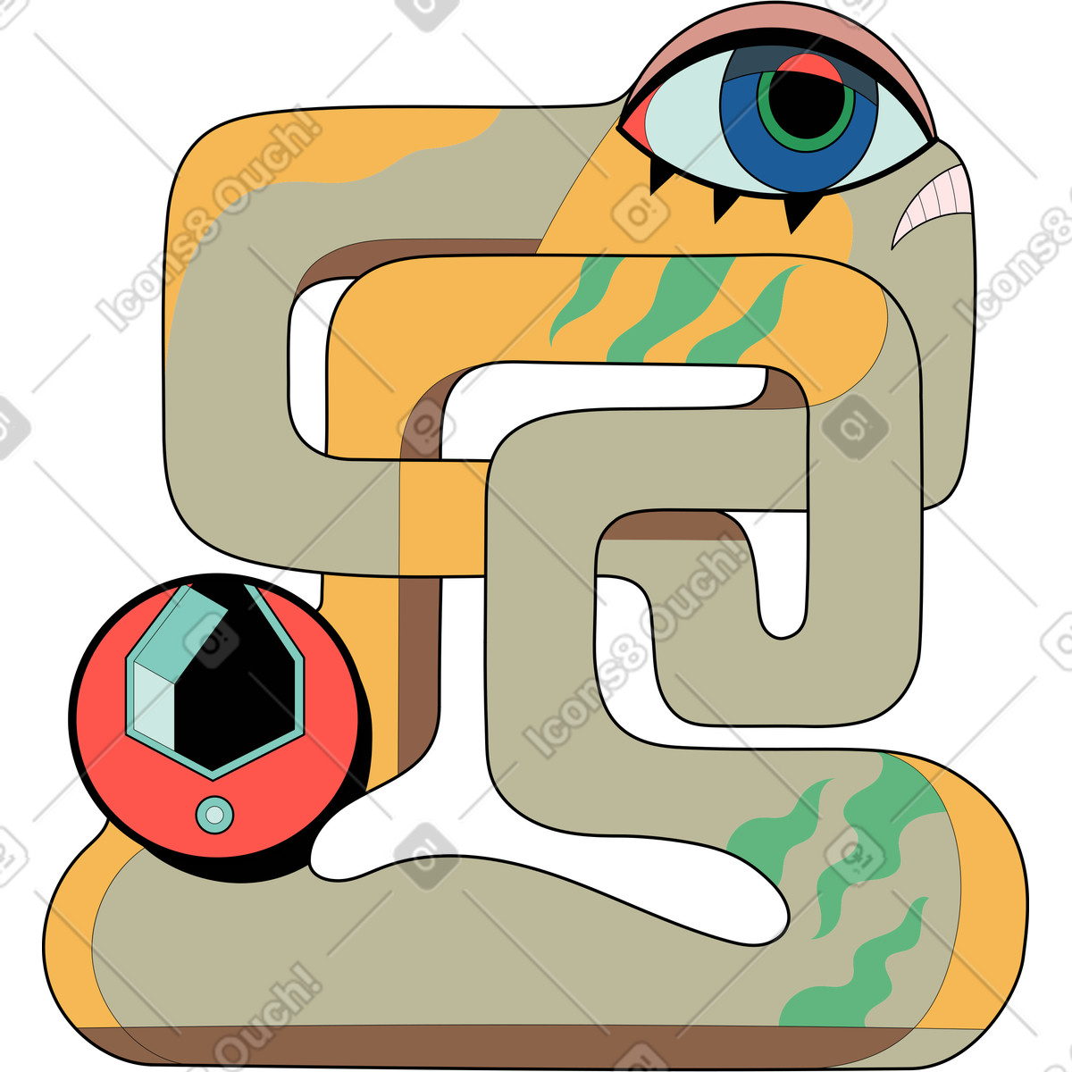 Surr スタイルの 生き物 のイラストをPNG、SVG形式でダウンロード