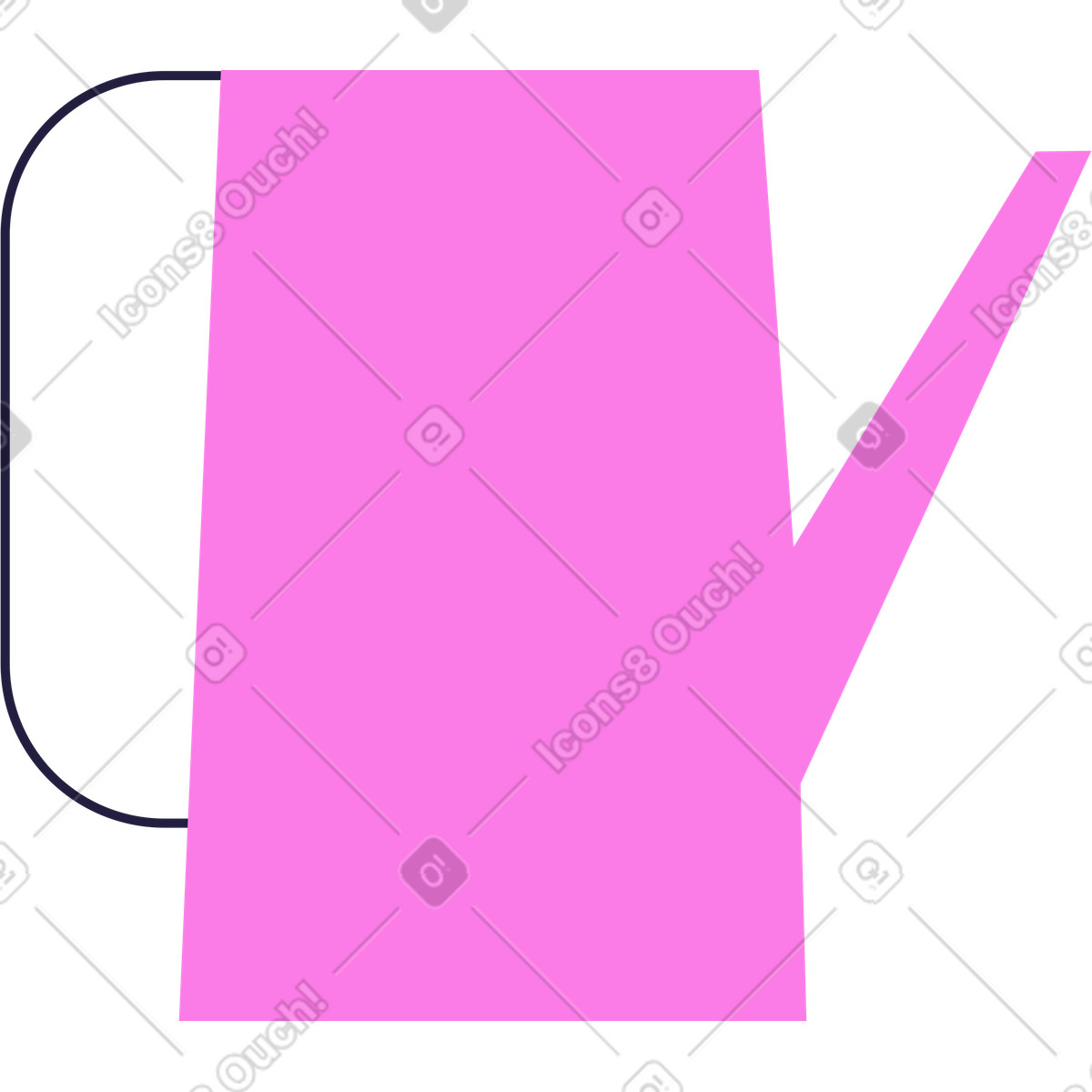 Illustration Arrosoir dans le style Mellow à télécharger aux formats PNG, SVG