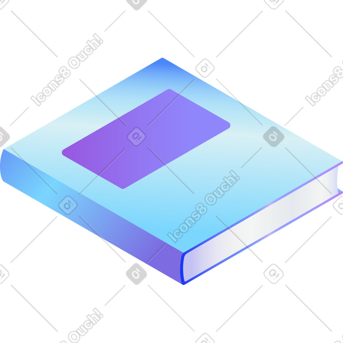 Libro illustrazione in stile Hi-tech scarica in PNG, SVG