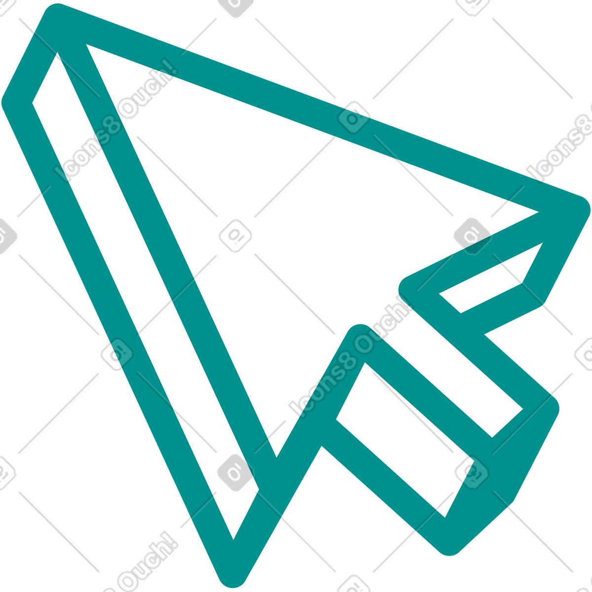 Cursore illustrazione in stile Natty scarica in PNG, SVG
