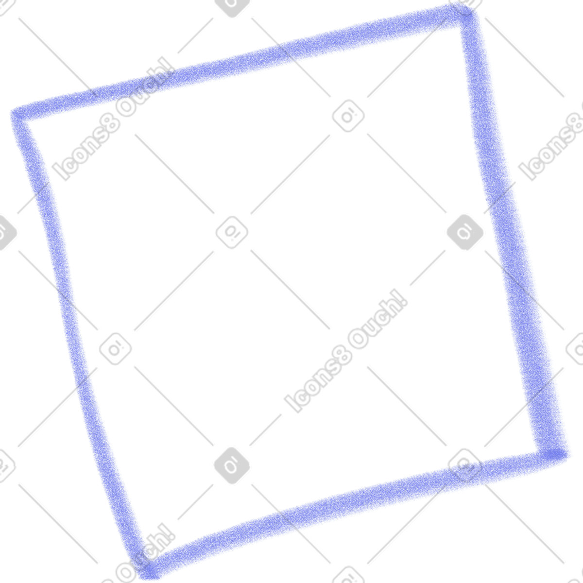 Ilustración Purple square en estilo Doodle a descargar en PNG y SVG