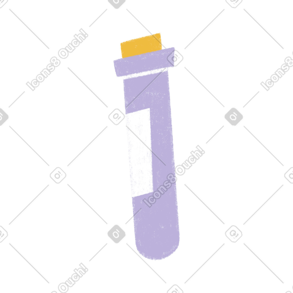 Purple test tube-Illustration im Tutti-Stil als Download in PNG, SVG