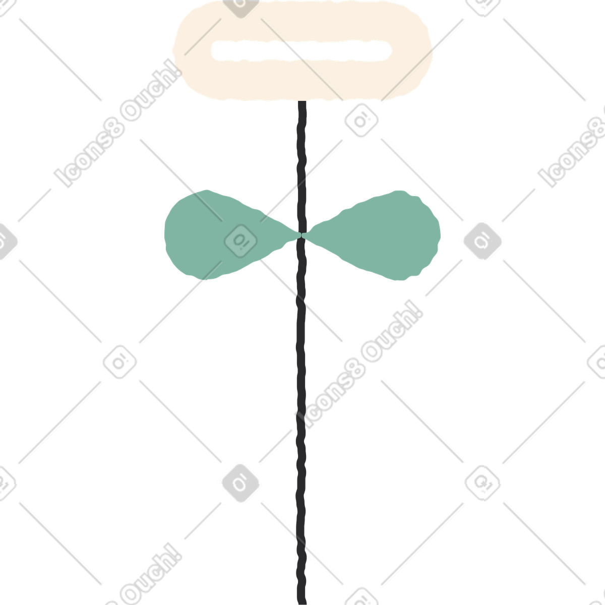Fiore illustrazione in stile Pablo scarica in PNG, SVG