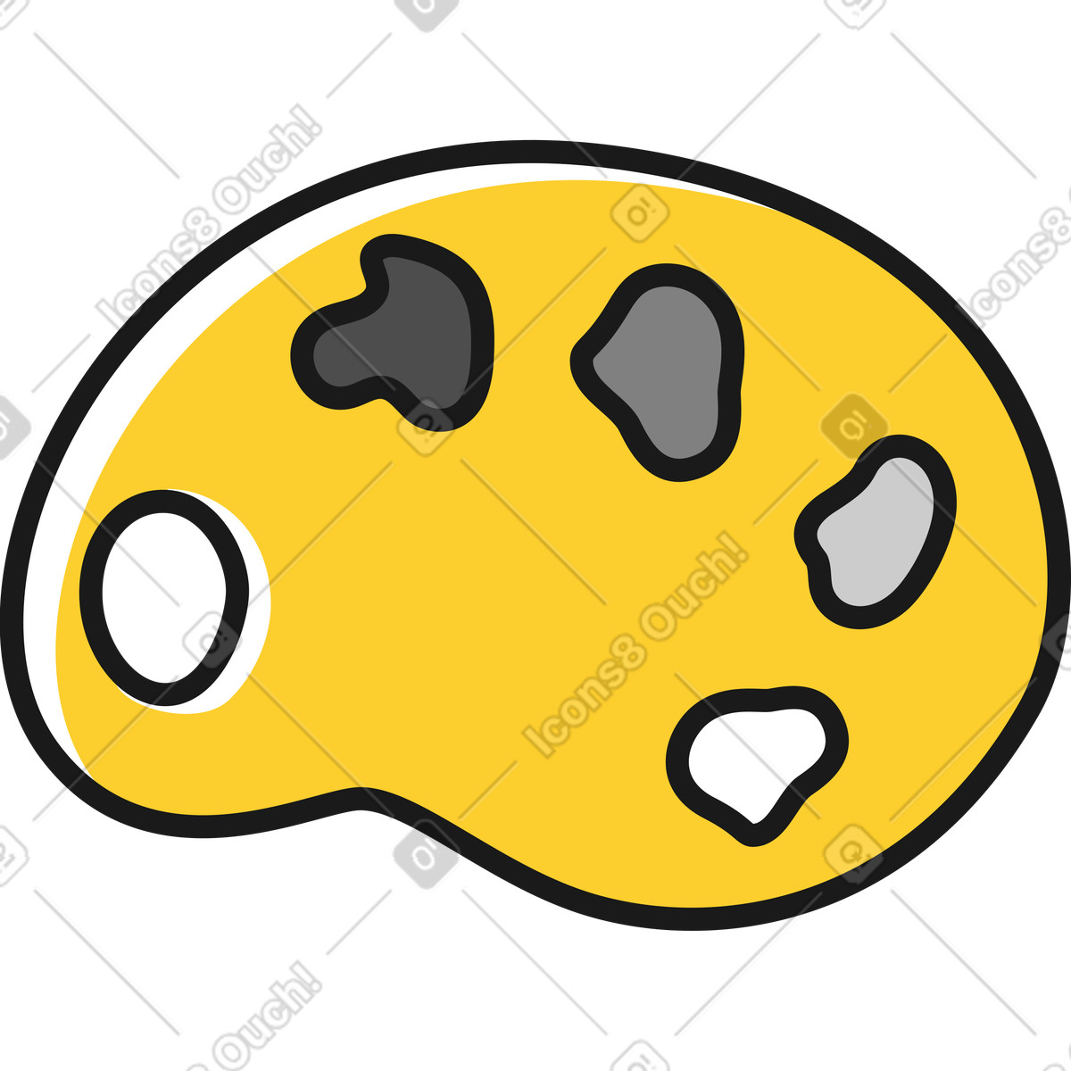 Ilustración Paleta en estilo Taxi a descargar en PNG y SVG