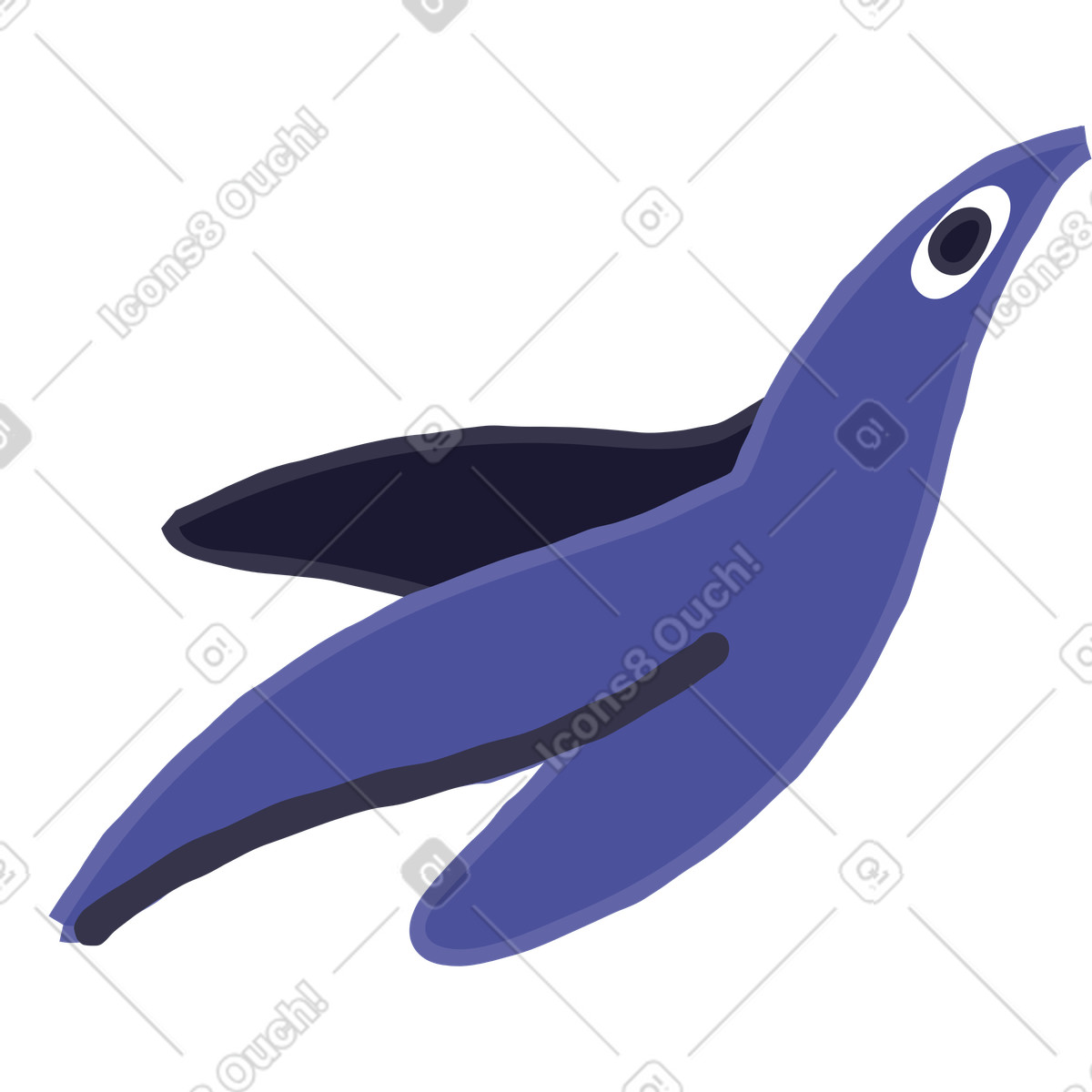 Uccello illustrazione in stile Stripy scarica in PNG, SVG
