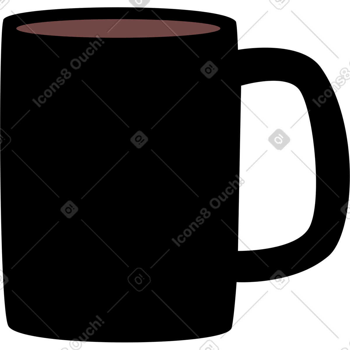 Ilustração de Copo em no estilo Lagom para baixar em PNG, SVG