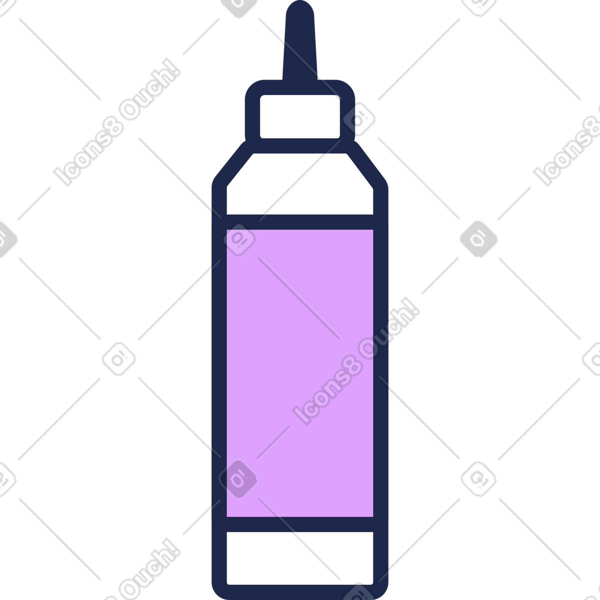 下载 Outline 风格的 带尖嘴的瓶子 插画，支持 PNG、SVG 格式
