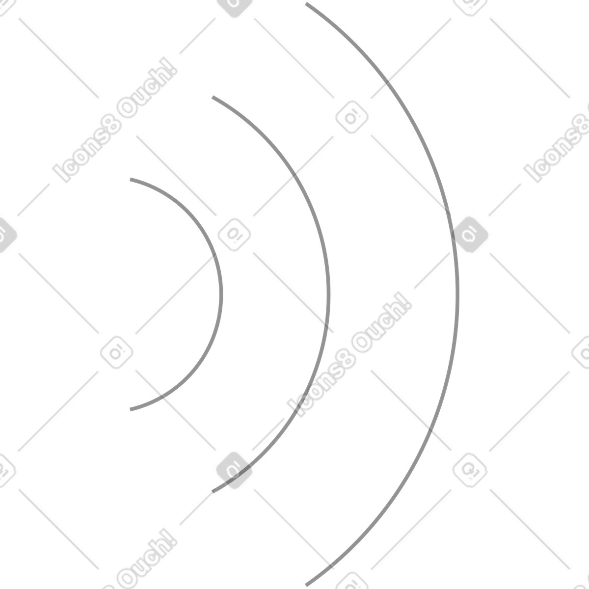 Icona linee wi-fi illustrazione in stile Concept scarica in PNG, SVG