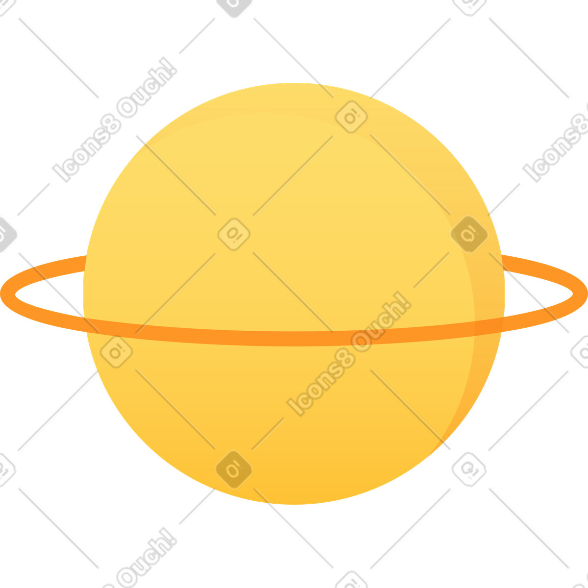 Illustration Planète dans le style Hugo à télécharger aux formats PNG, SVG