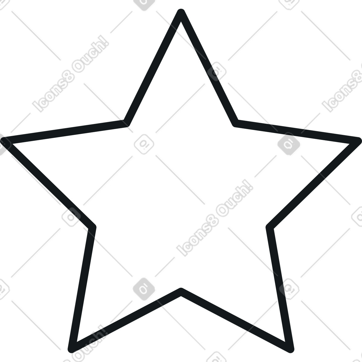 Ilustración Estrella en estilo Midnight a descargar en PNG y SVG