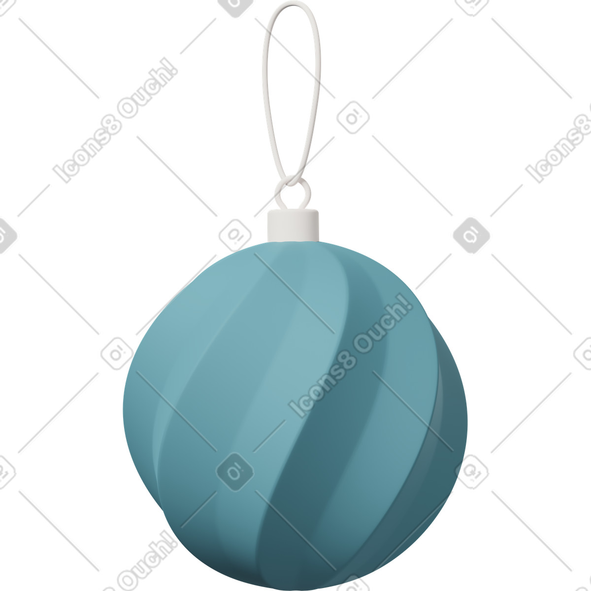Ilustração de Blue swirl ornament em no estilo 3D Casual life para baixar em PNG, SVG