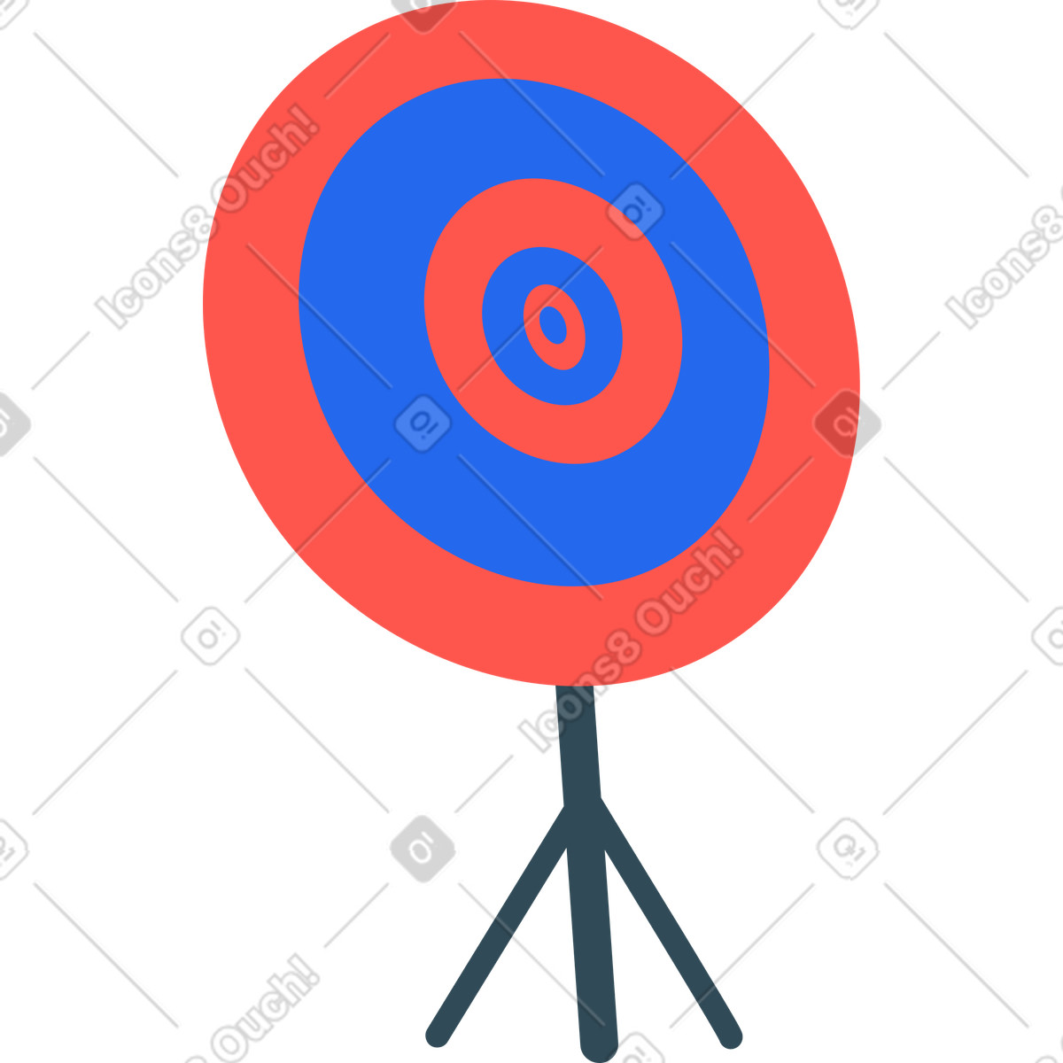 Ilustração de Alvo em no estilo Kingdom para baixar em PNG, SVG