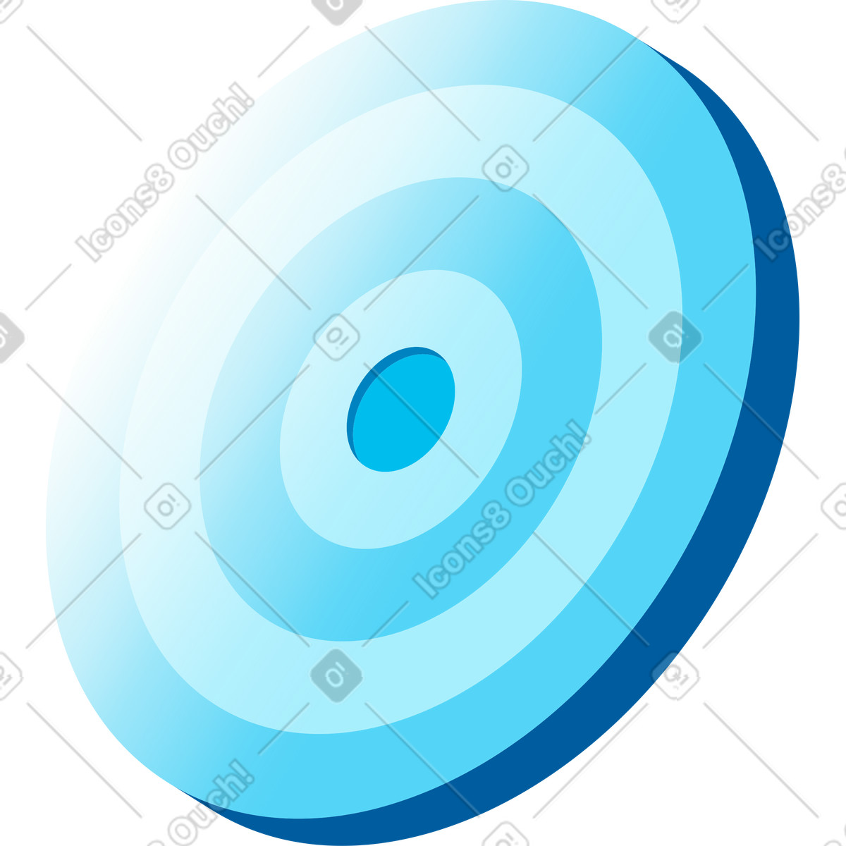 Ilustração de Alvo em no estilo Icy para baixar em PNG, SVG