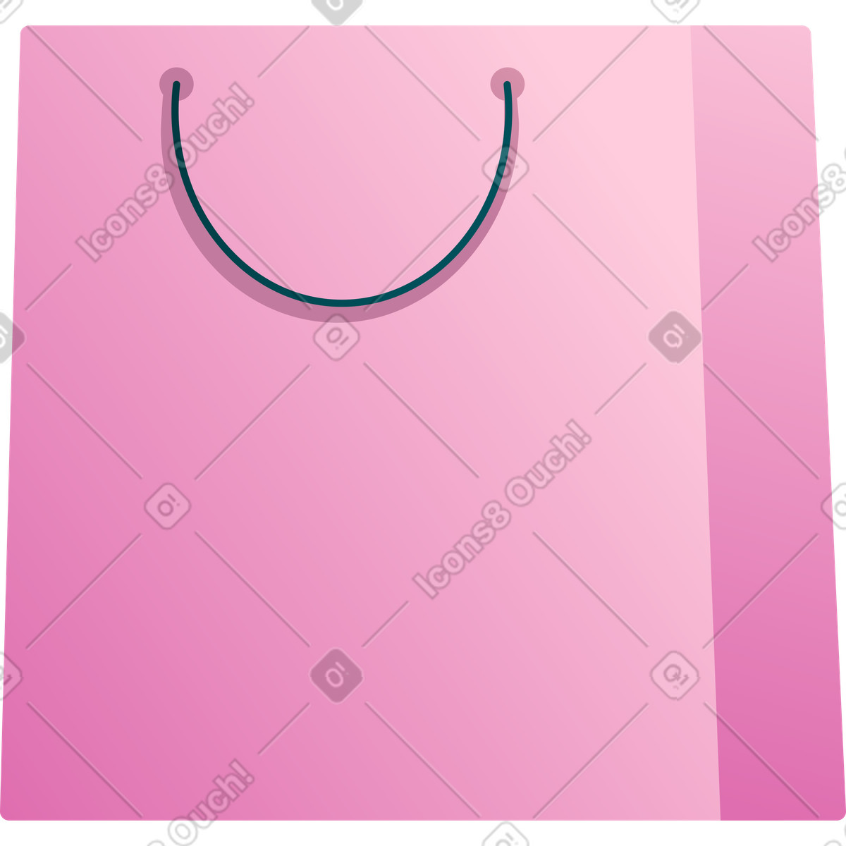 Ilustración Bolsa de papel en estilo Silky a descargar en PNG y SVG