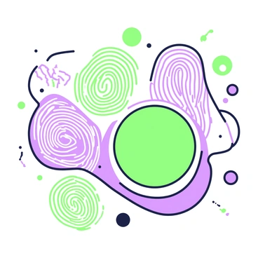 A composition featuring an abstract arrangement of various fingerprint patterns. The piece includes a series of overlapping fingerprints, each distinctly shaped and textured. The patterns swirl and intertwine, forming a dynamic flow across the canvas. Some fingerprints are larger, while others are smaller, creating depth and interest. The overall layout is balanced, drawing the eye around the piece, with certain fingerprints appearing more prominent against those that recede into the background.