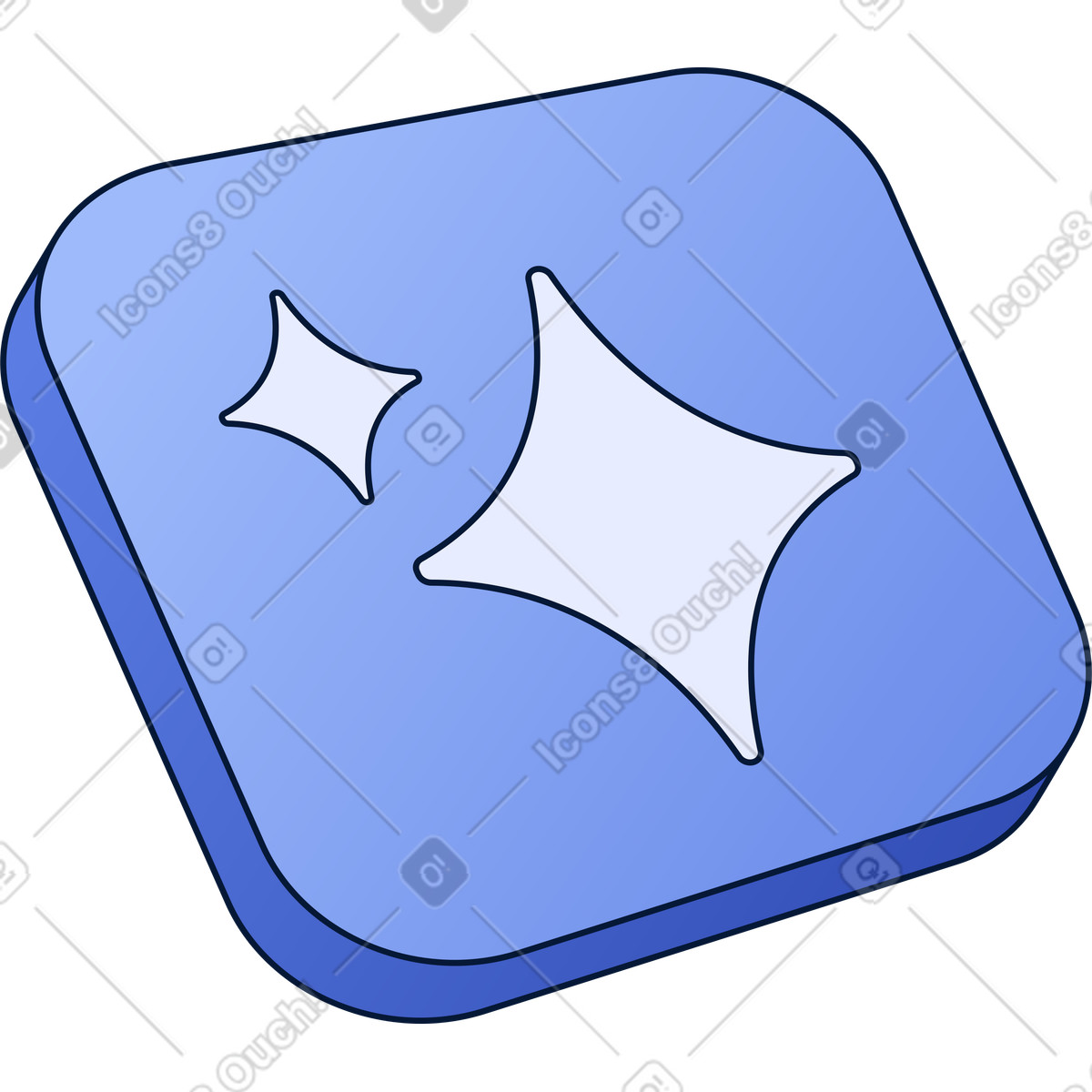 Ai assistant icon illustration in PNG, SVG