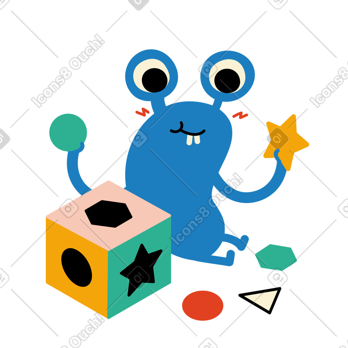 Ilustração de Personagem corresponde a formas e figuras em PNG e SVG