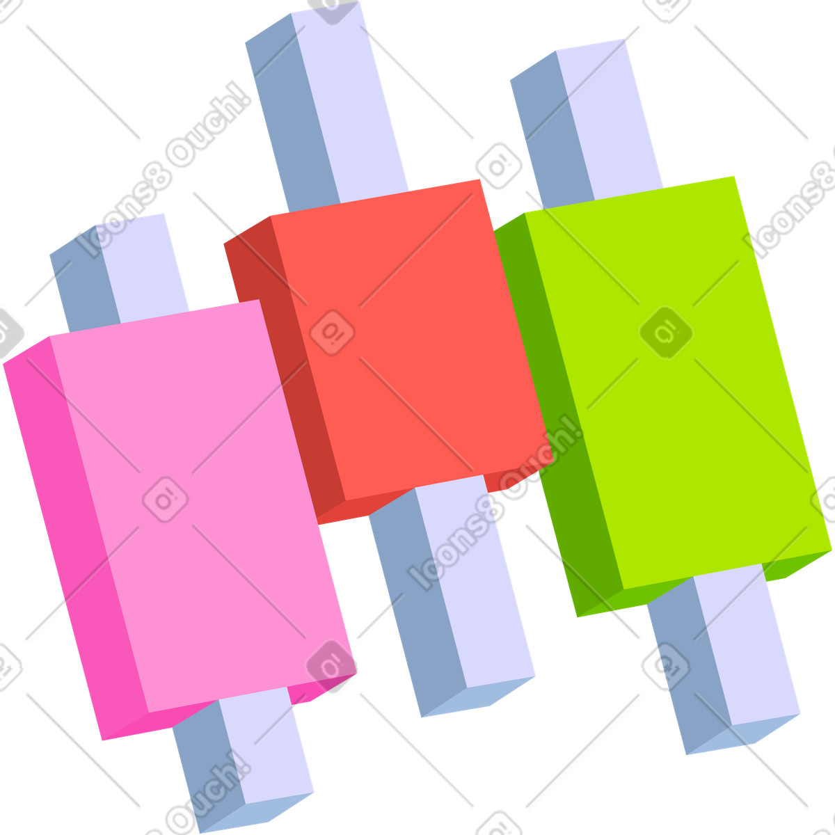 Grafico a candela illustrazione in stile 8bit scarica in PNG, SVG