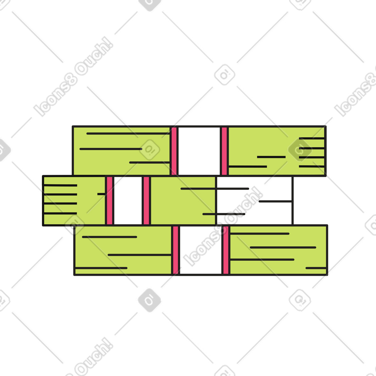 Illustration animée Pile d'argent dans le style Dazzle à télécharger aux formats GIF, Lottie (JSON), AE