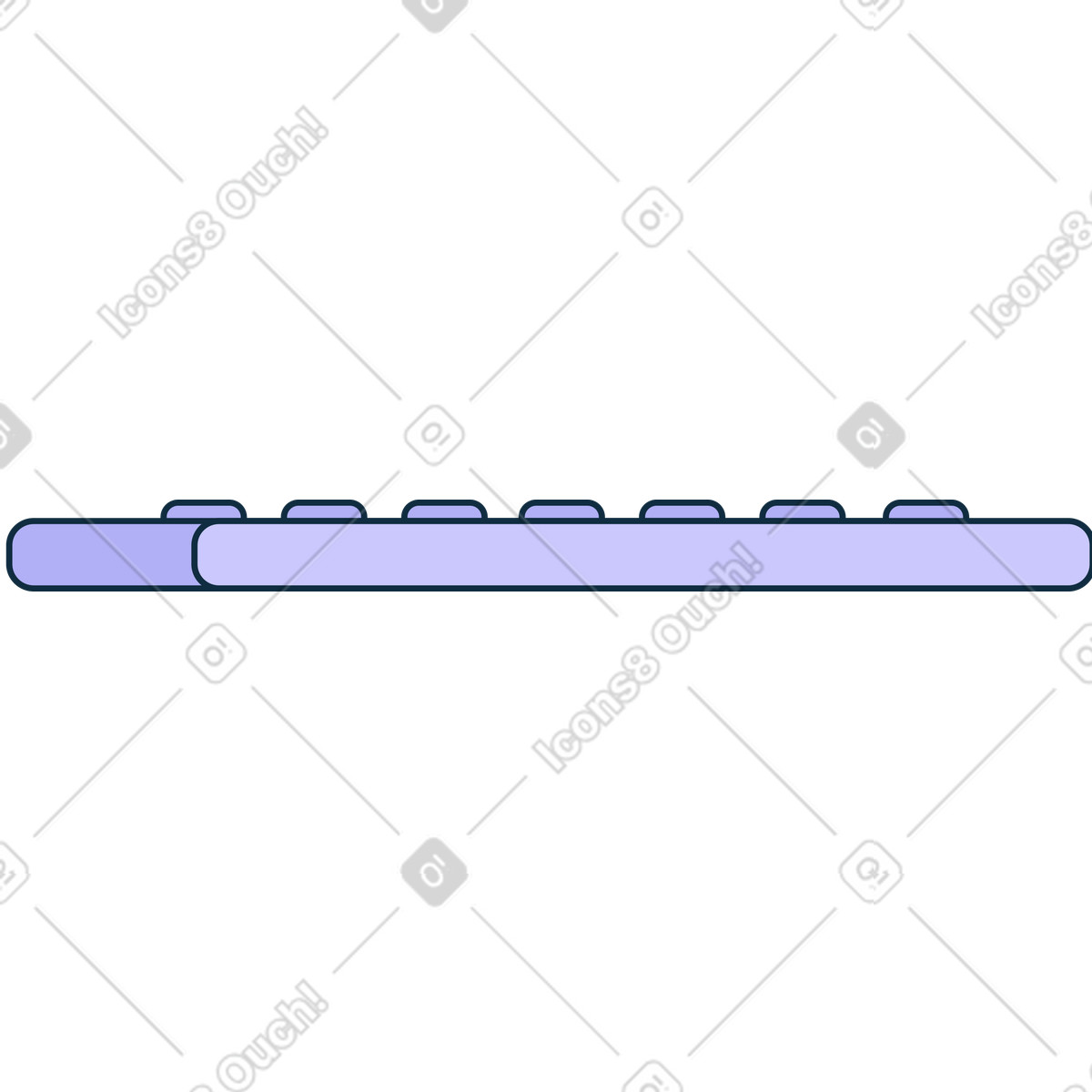 Purple keyboard illustration in Bubble gum style download in PNG, SVG