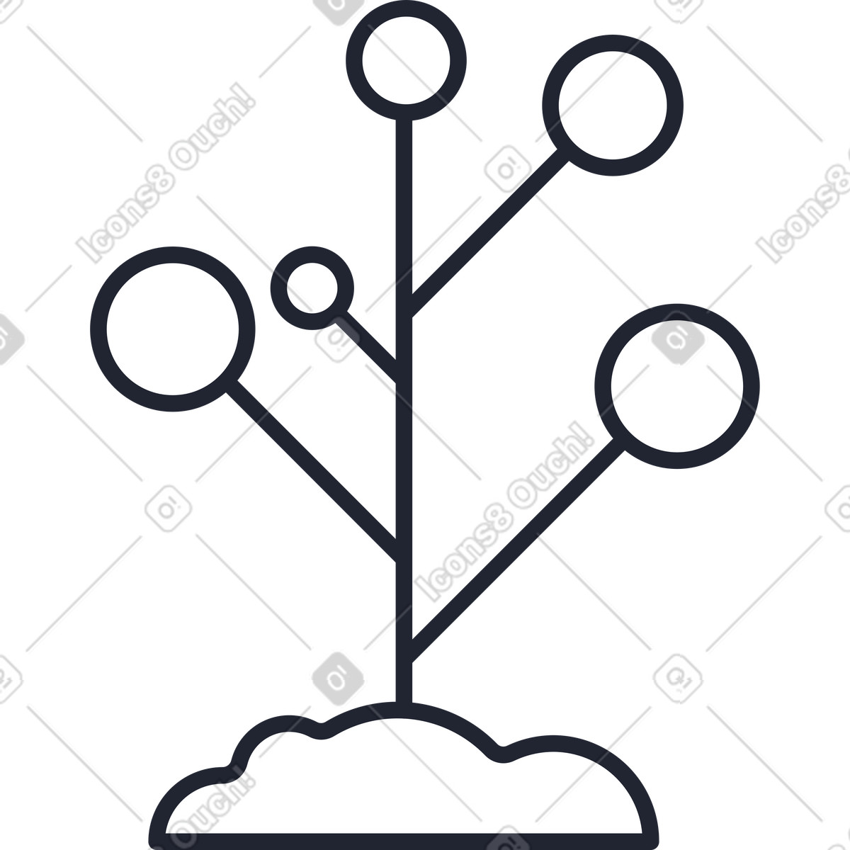 Ilustração de Plantar em no estilo Pablita para baixar em PNG, SVG