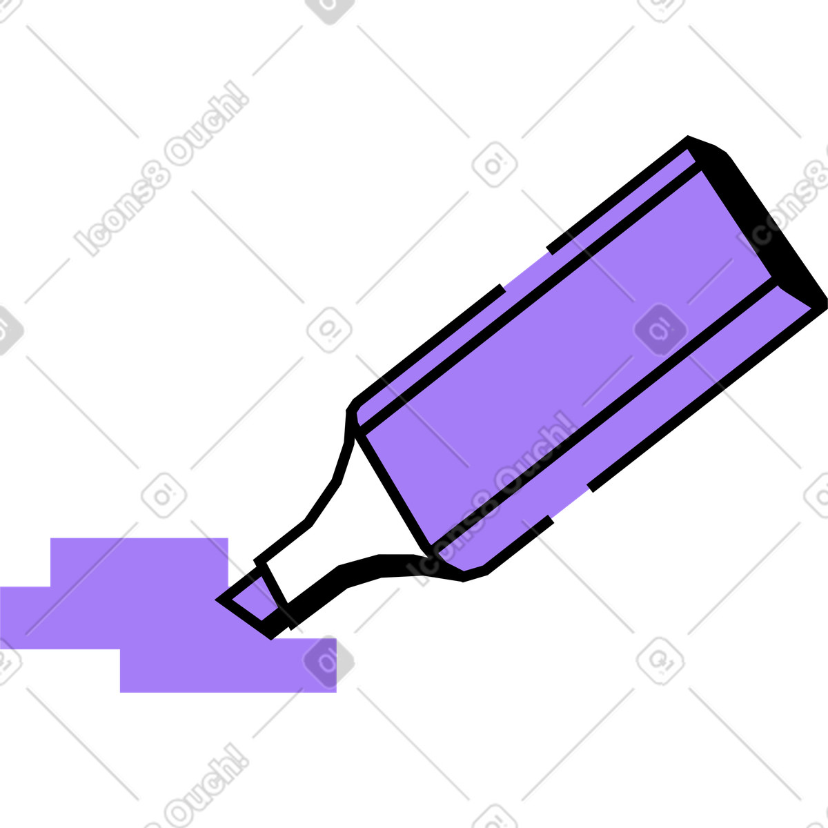 Evidenziatore illustrazione in stile Amethyst scarica in PNG, SVG
