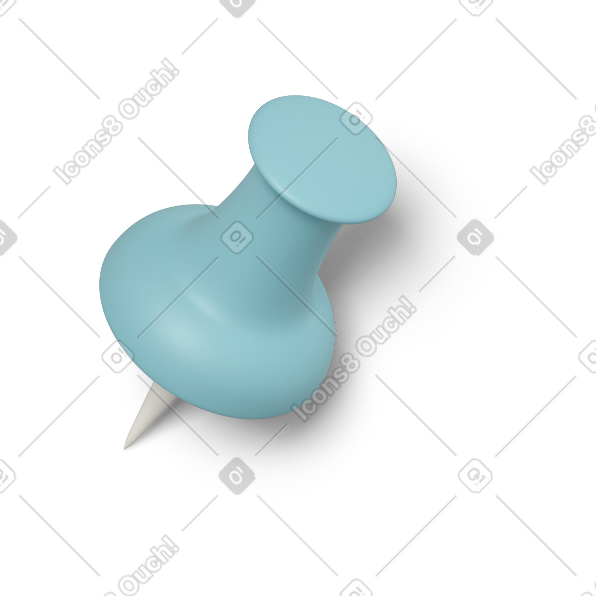 Ilustração de Drawing pin em no estilo 3D Casual life para baixar em PNG, SVG