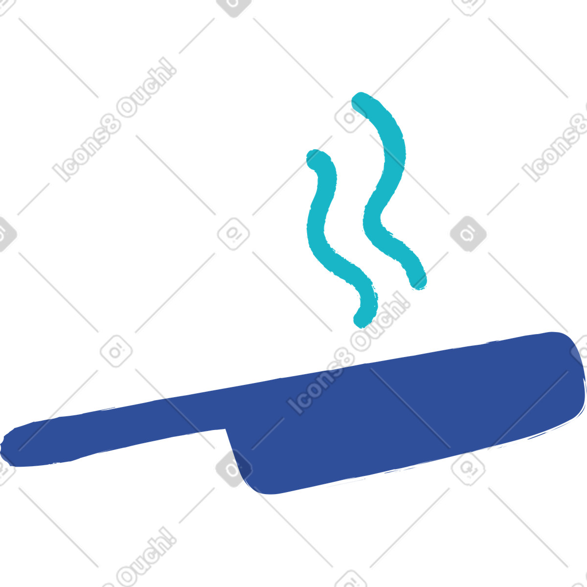 Pan illustration in Lime style download in PNG, SVG