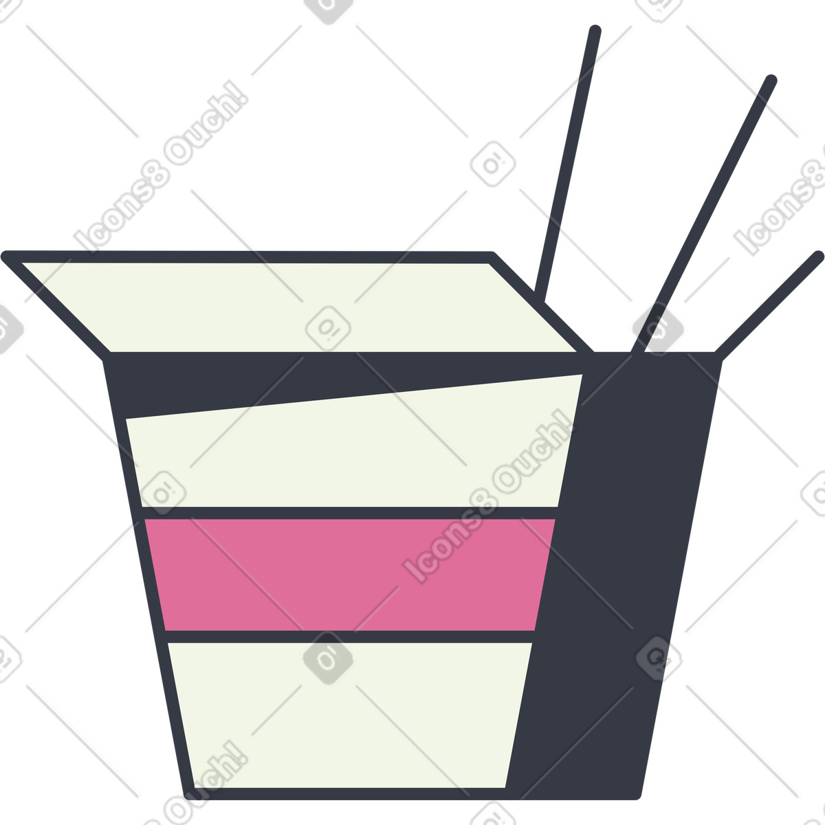 Ilustração de Comida asiática em no estilo Abstract para baixar em PNG, SVG