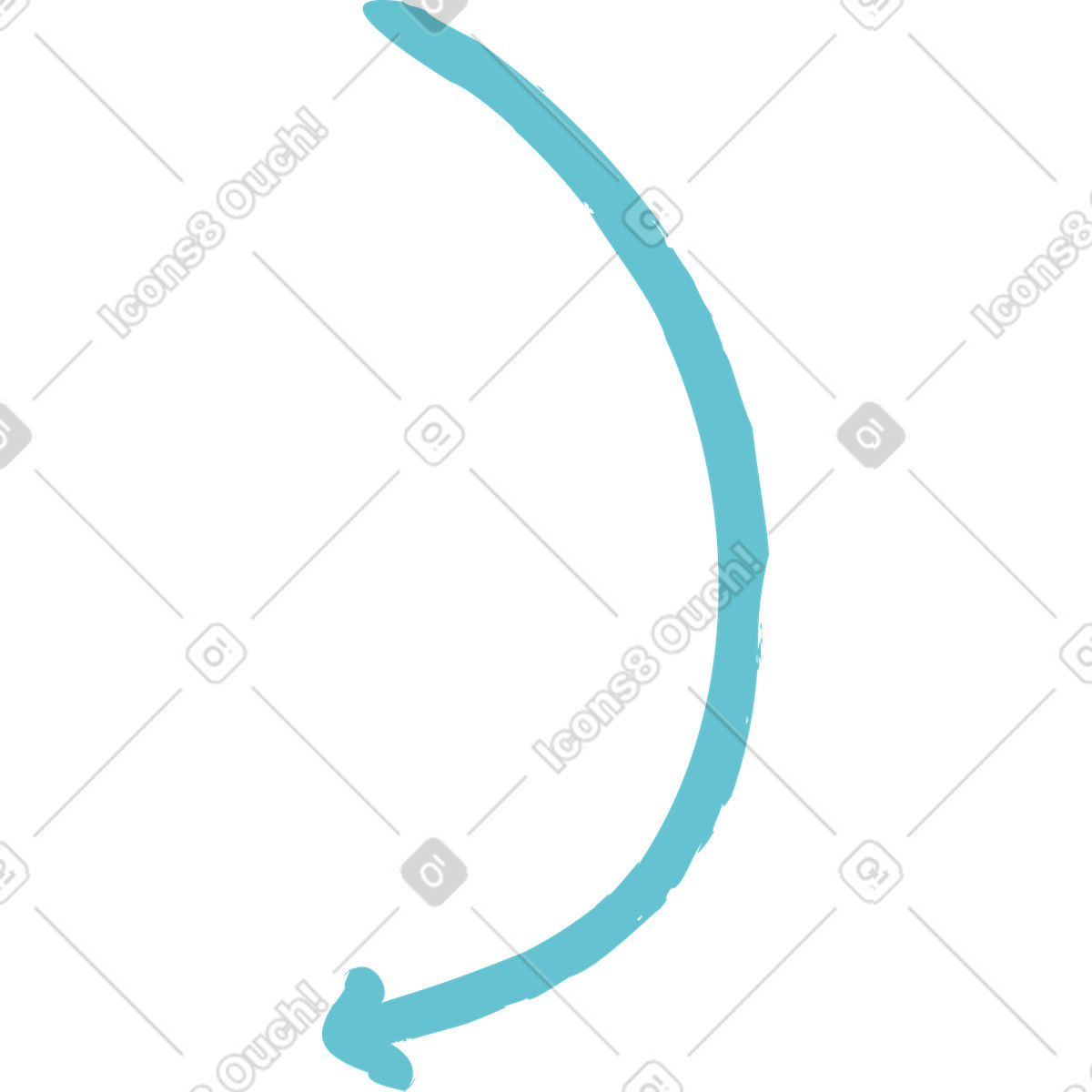 Arrow illustration in Lime style download in PNG, SVG