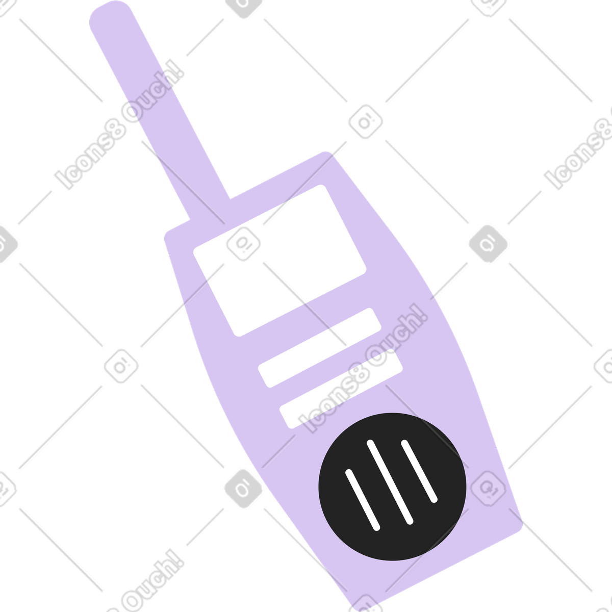 Ilustración Walkie-talkie en estilo Sammy Line a descargar en PNG y SVG