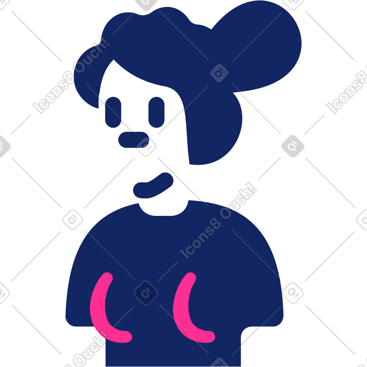 下载 Cyborg 风格的 女孩 插画，支持 PNG、SVG 格式