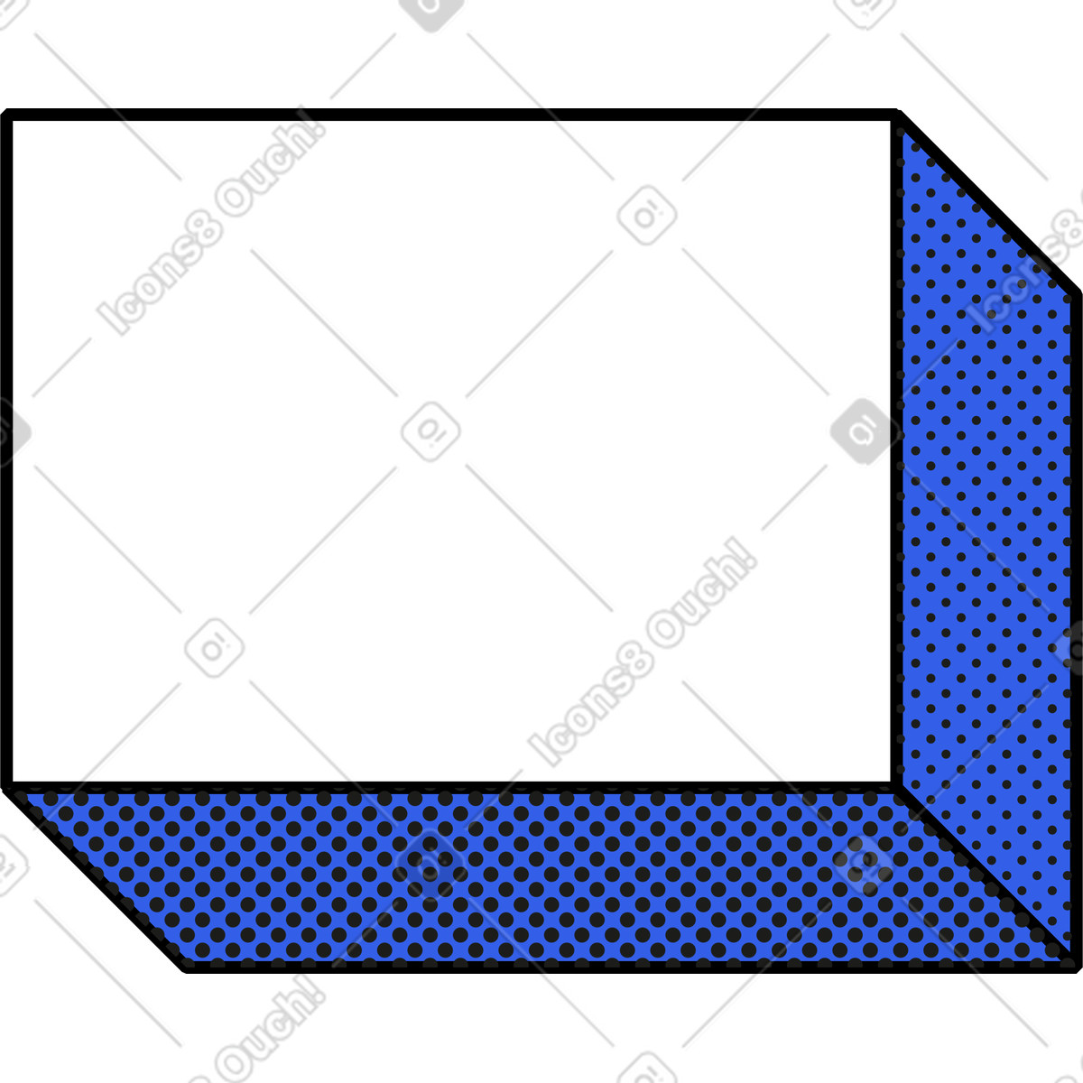 Memphis スタイルの Block のイラストをPNG、SVG形式でダウンロード