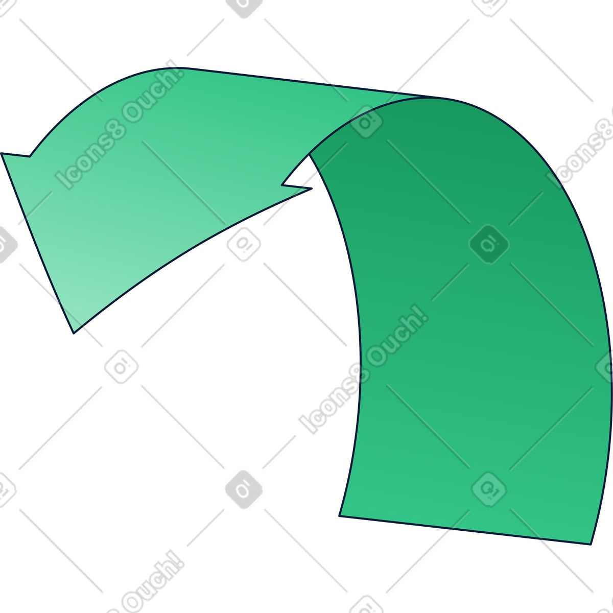 Ilustración Flecha circular en estilo Neat a descargar en PNG y SVG