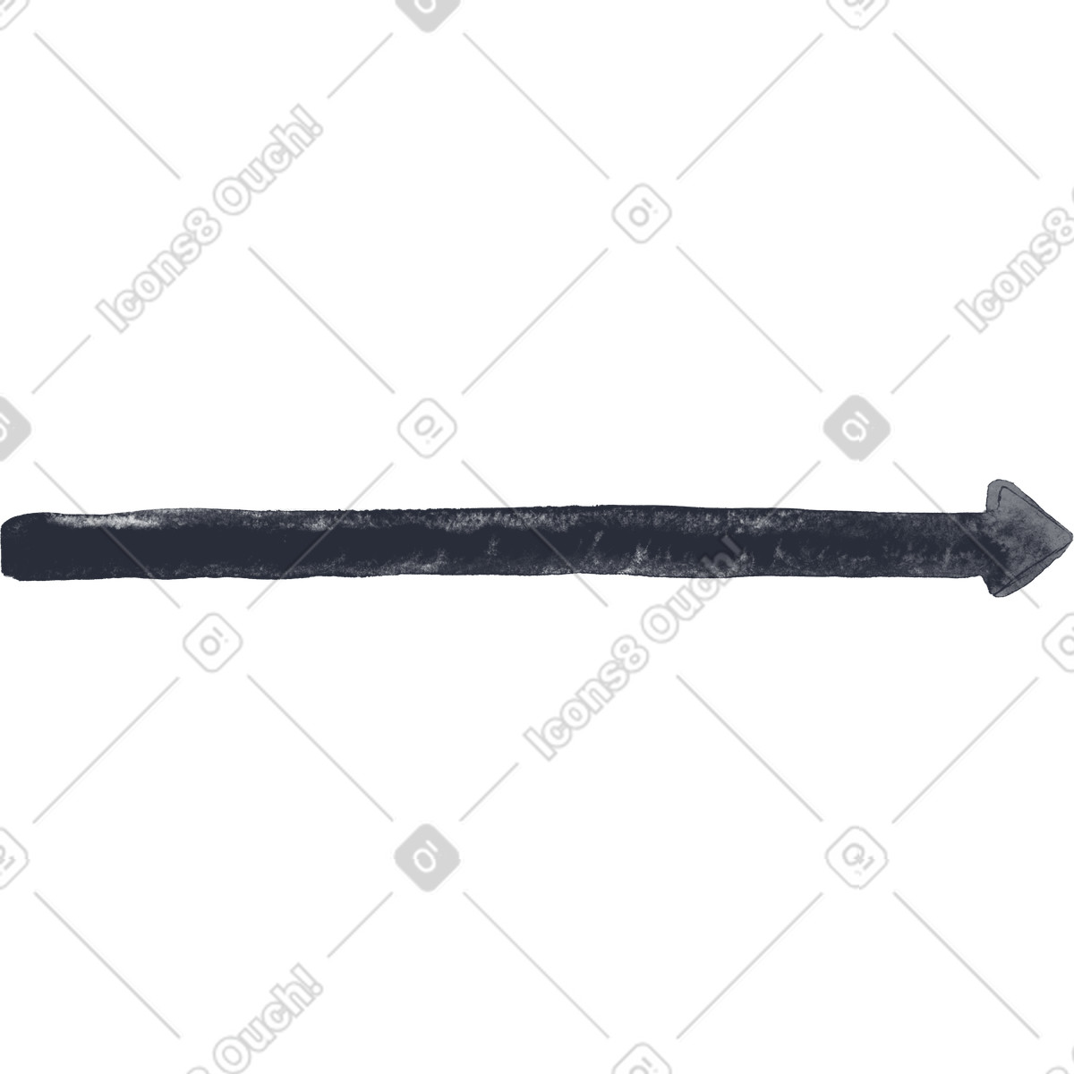 Arrow illustration in Inky style download in PNG, SVG