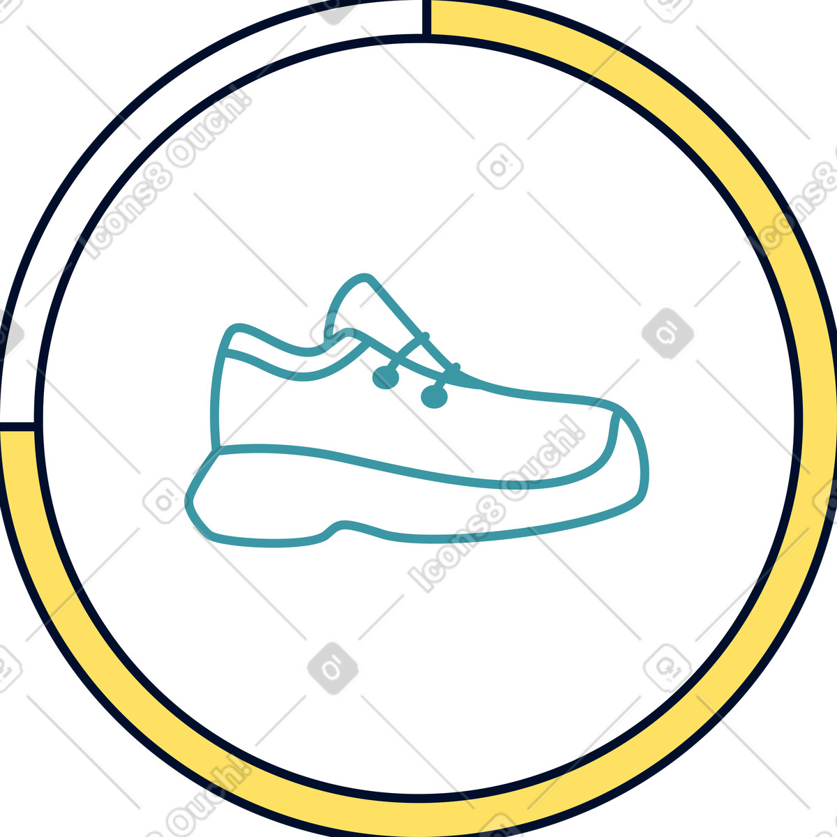 Illustration Suivi des pas dans le style Teal à télécharger aux formats PNG, SVG