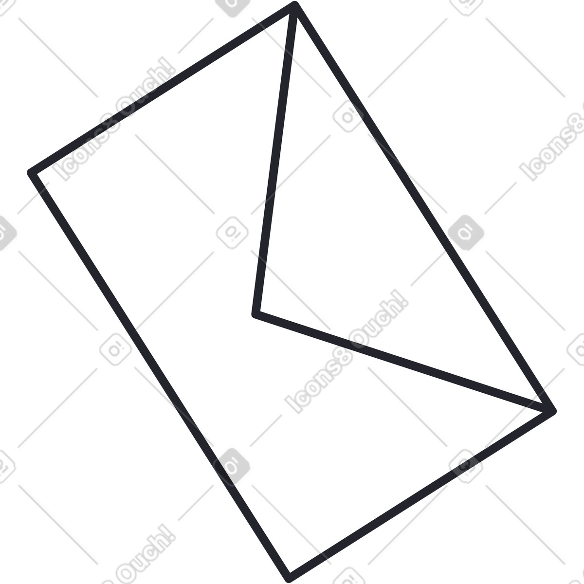 Ilustración Sobre postal blanco en estilo Grapy a descargar en PNG y SVG
