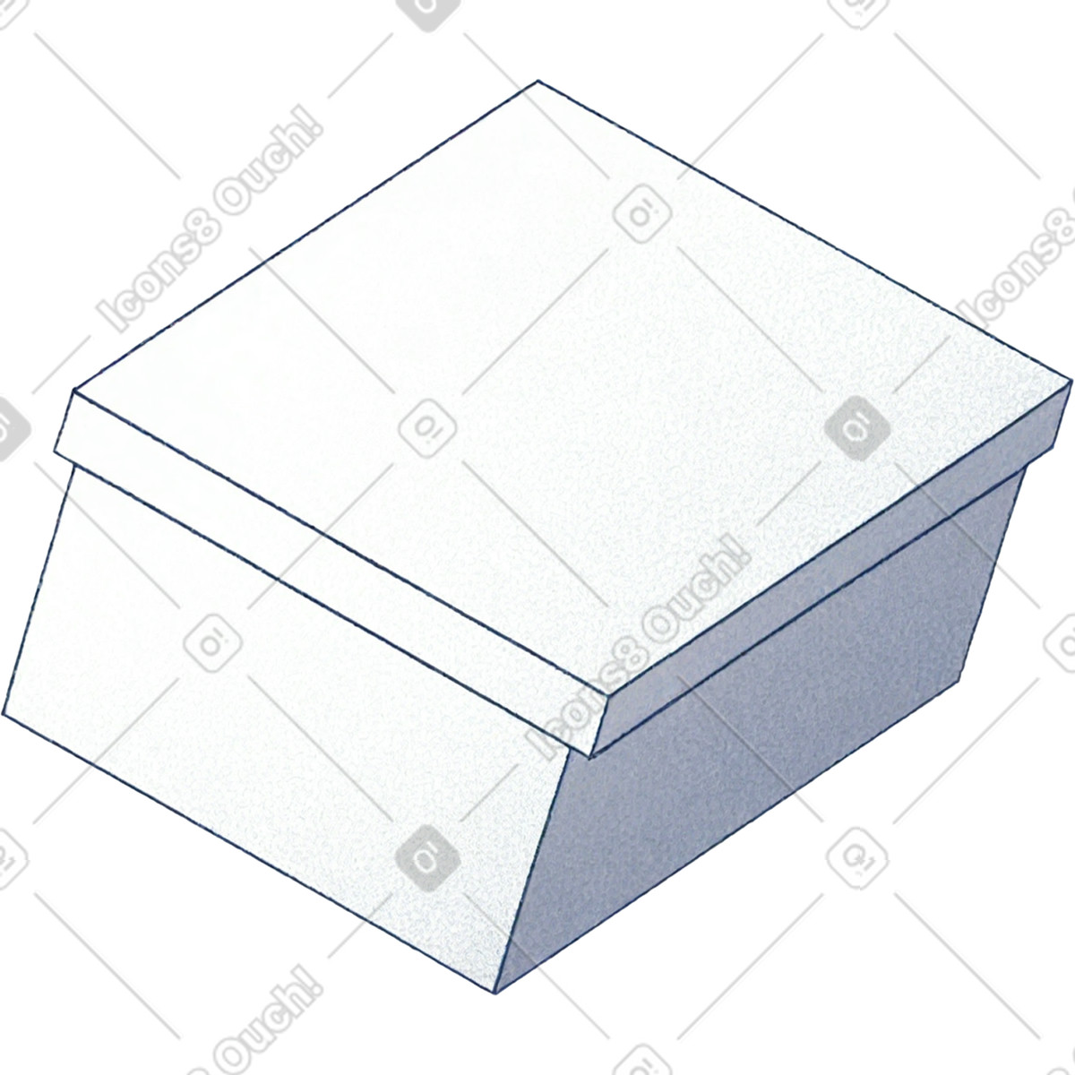 Kasten-Illustration im Haze-Stil als Download in PNG, SVG