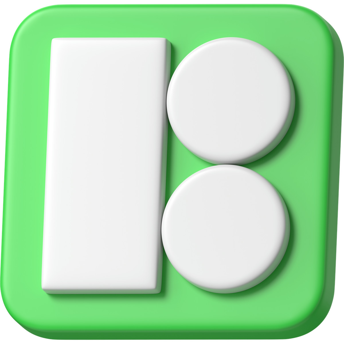 Logo verde icons8 vista laterale illustrazione in stile 3D Business scarica in PNG, SVG