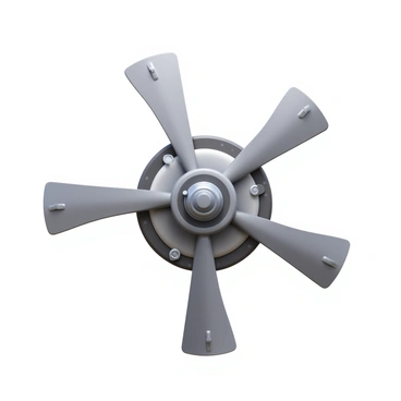 A detailed illustration of a helicopter's tail rotor, showcasing the mechanical components clearly. The rotor blades are positioned at an angle, displaying their aerodynamic shape. The hub and pitch control mechanisms are visible, emphasizing the intricate engineering. The surrounding area highlights the tail section of the helicopter, with metallic textures and bolts, giving a clear view of the mechanical focus.