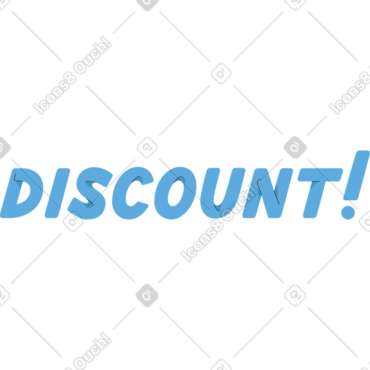 Rabatt-Illustration im Dizzy-Stil als Download in PNG, SVG