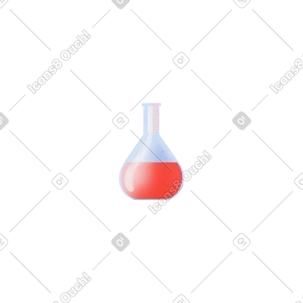 Medizinflasche mit chemischer lösung-Illustration im Grainy-Stil als Download in PNG, SVG