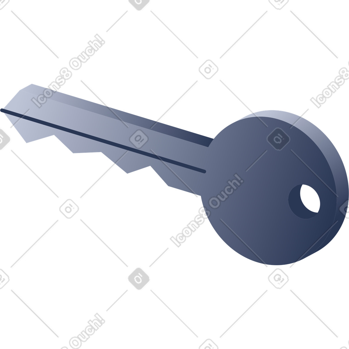 Key illustration in PNG, SVG