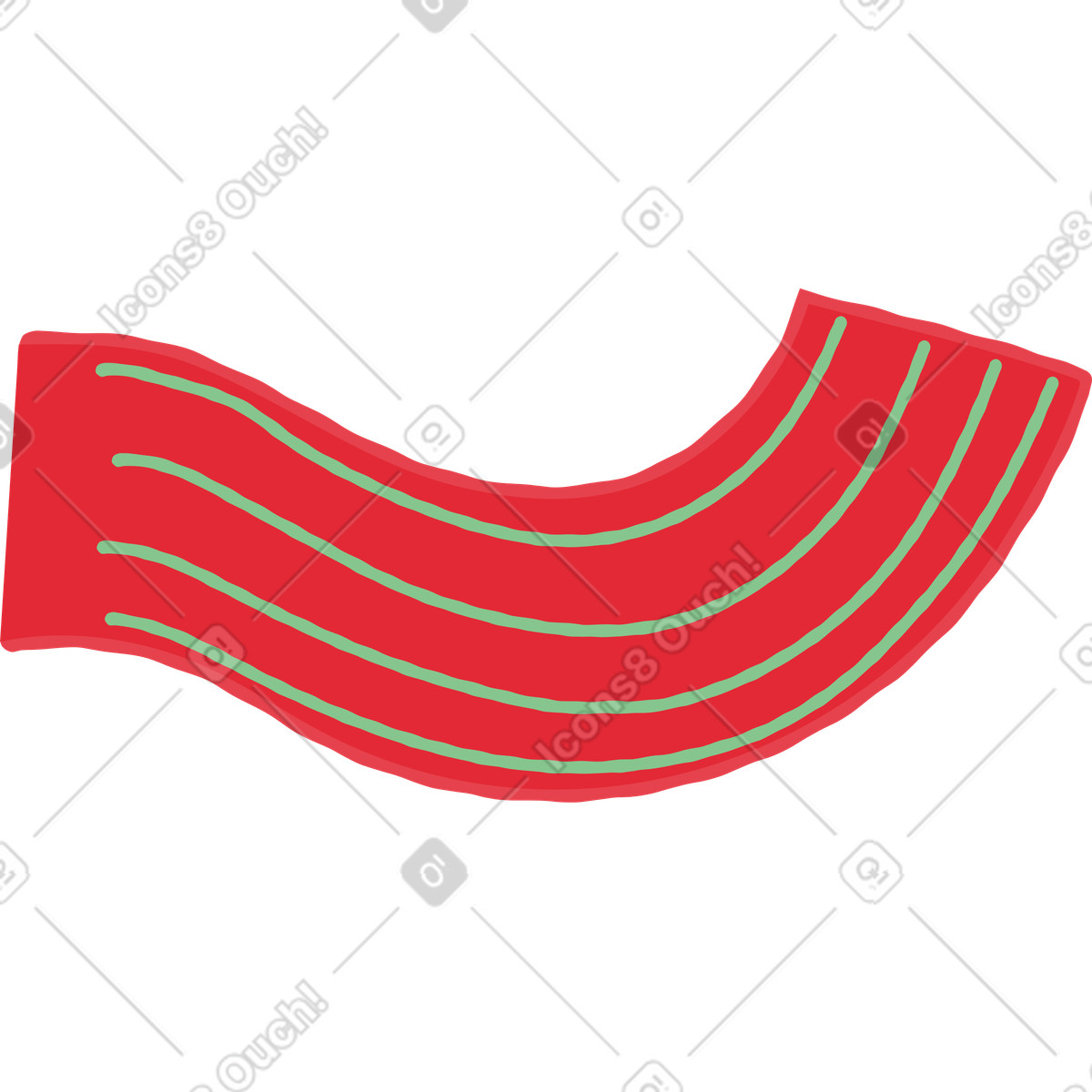Braccio illustrazione in stile Stripy scarica in PNG, SVG
